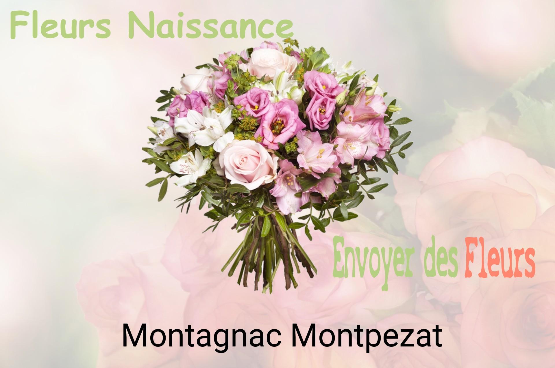 Bouquet de fleurs de naissance livré à Montagnac-Montpezat